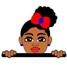 AFRO SIDE PUFF PEEKABOO GIRL