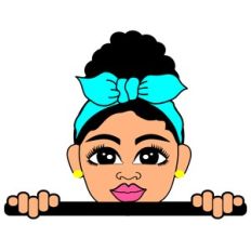 AFRO PUFF PEEKABOO GIRL