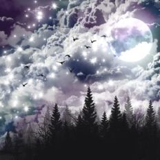 Magical Forest Background Pattern