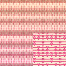 bones heart gradient pattern