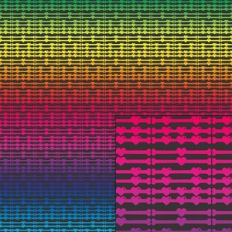 bones heart gradient rainbow pattern