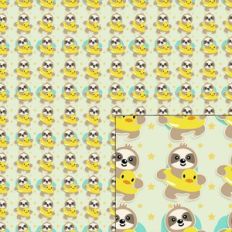 cute sloth pattern