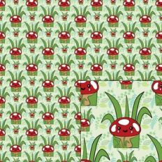 mushrooms pattern