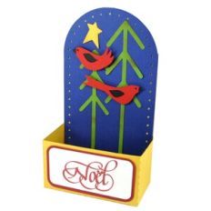 Christmas Birds Noel – Folk Art Treat Dish