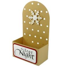 Silent Night Snowflake – Folk Art Treat Dish
