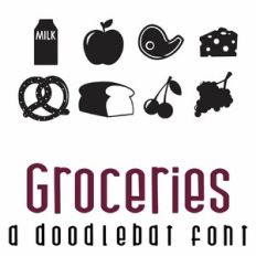 Groceries Doodlebat Font