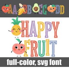 Happy Fruit Color Font