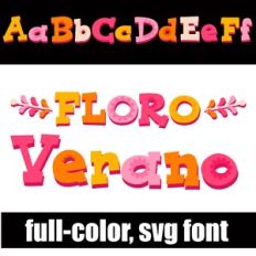 Floro Verano Color Font