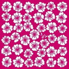 Wild Rose and Bee Page Background Overlay Stencil