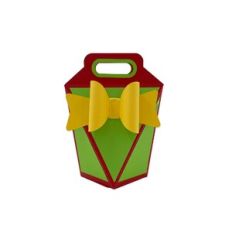Christmas 6 Sided Pop Up Box with 3D Bow