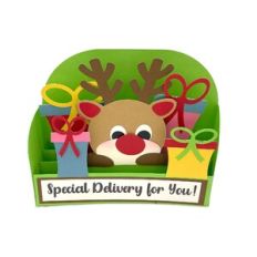 Reindeer Delivery Scene Box Card