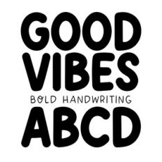 BFC Good Vibes Bold Marker Handwriting Goodnotes Font