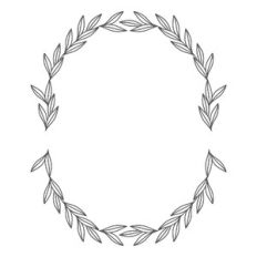 Leaf Oval Frame