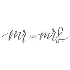 Mr and Mrs Lettering