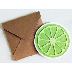citrus card and envelope
