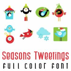 Seasons Tweetings Full Color Font