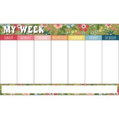 Floral Weekly Planner Print and Cut