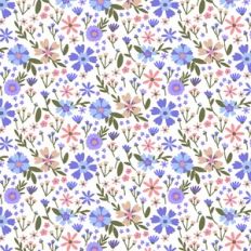 Lilac Floral Printable Pattern
