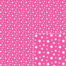 white on pink star pattern