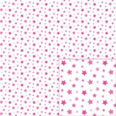pink on white star pattern