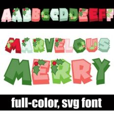 Marvelous Merry Color Font