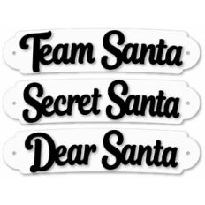 Santa Plaque Phrases Trio