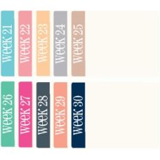 set of 10 weeks 21-30 journaling cards