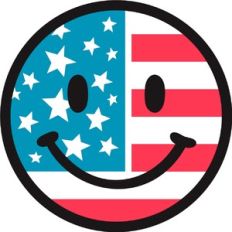 USA Smiley Face
