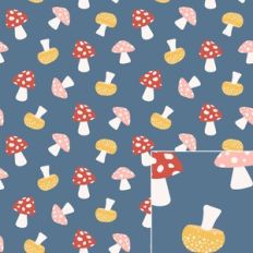 Fun Kids Mushroom Printable Pattern Background