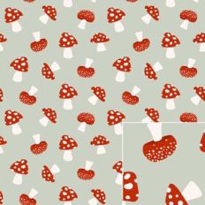 Toadstool Mushroom Printable Pattern Background