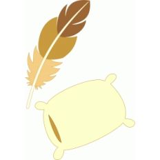 feather and pillow