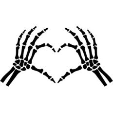 Skeleton Hands Heart