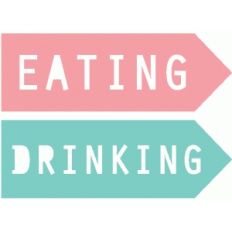 eating and drinking word arrows