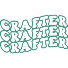 Crafty Retro Wave Lettering