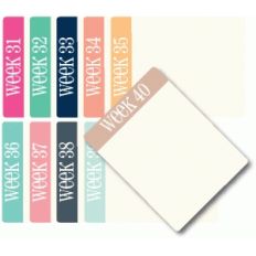 set of 10 weeks 31-40 journaling cards