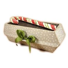 Box 3D Coney Dog Candy Cane Topper