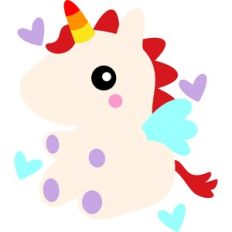 cute winged unicorn