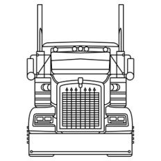 Classic Semi Truck, Big Rig trucker