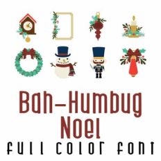Bah-Humbug Noel Full Color Font