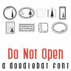 Do Not Open Doodlebat Font