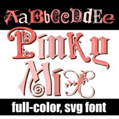 Pinky Mix Color Font