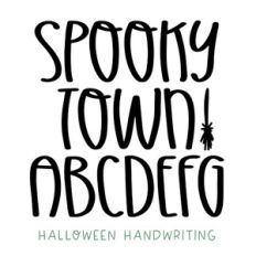 BFC Spooky Town Halloween Rustic Handwriting Font