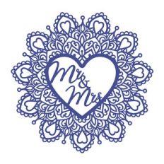 Wedding Mr and Mrs mandala