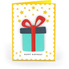 5X7 Bobble Card Birthday Present