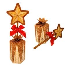 Box Petal Top Column with Star Wand