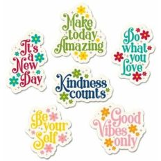 good vibes only sticker set