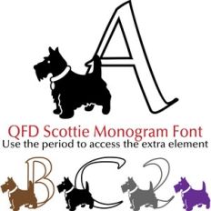 QFD Scottie Monogram Font