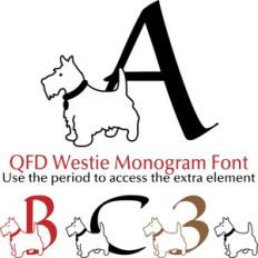 QFD Westie Monogram Font