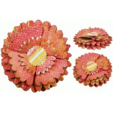 3d layered flower five
