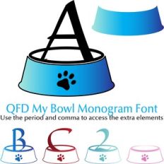 QFD My Bowl Monogram Font